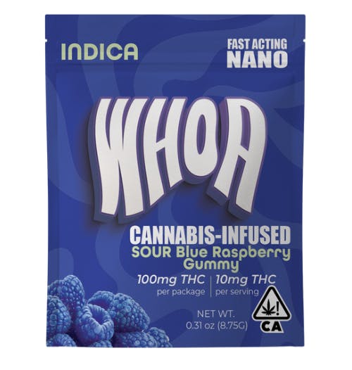 Photograph of Product: Sour Blue Raspberry Gummy 100mg - Sales Floor