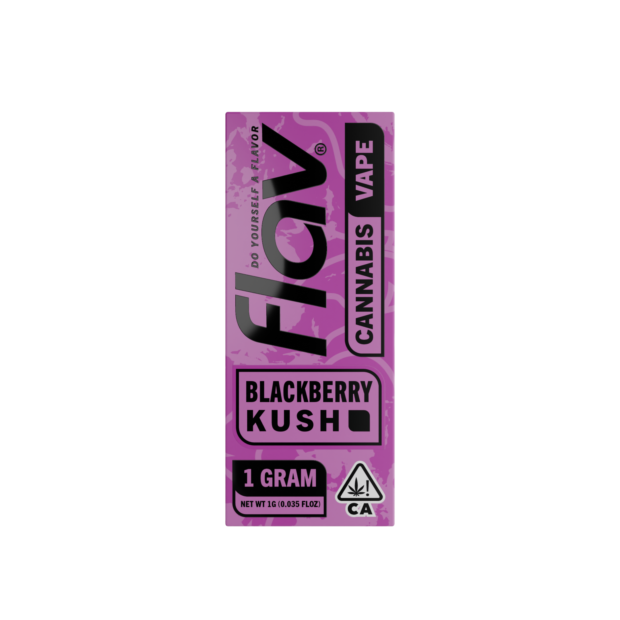 Photograph of product: Flav - Blackberry Kush (Oui'd) All-In-One Vape