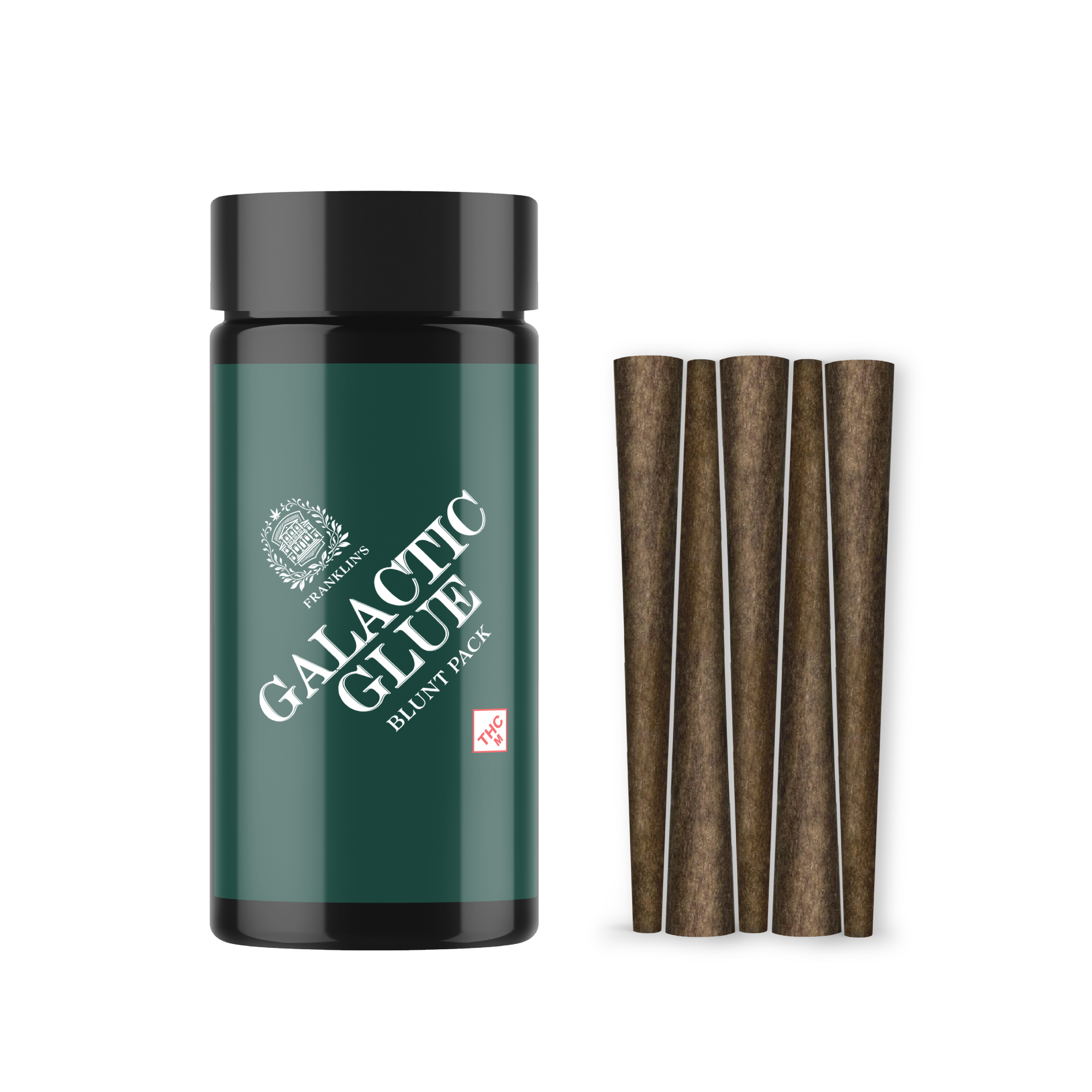 Photograph of product: Galactic Glue - Franklin's - 3.75g Blunt 5-Pack (0.75g x5)