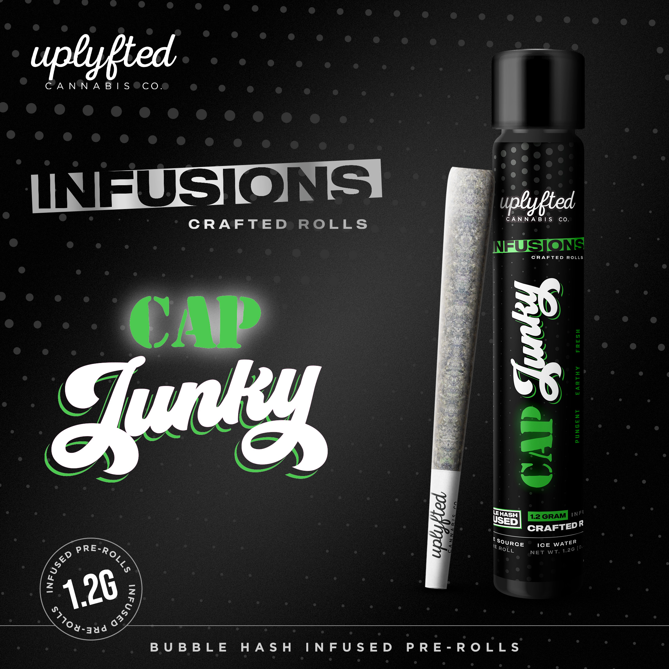 Photograph of product: Uplyfted Sherbanger x Cap Junky Infused Pre-Roll