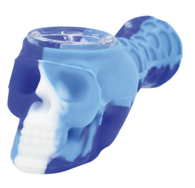Photograph of product: Silicone Skull 4.5" Pipe