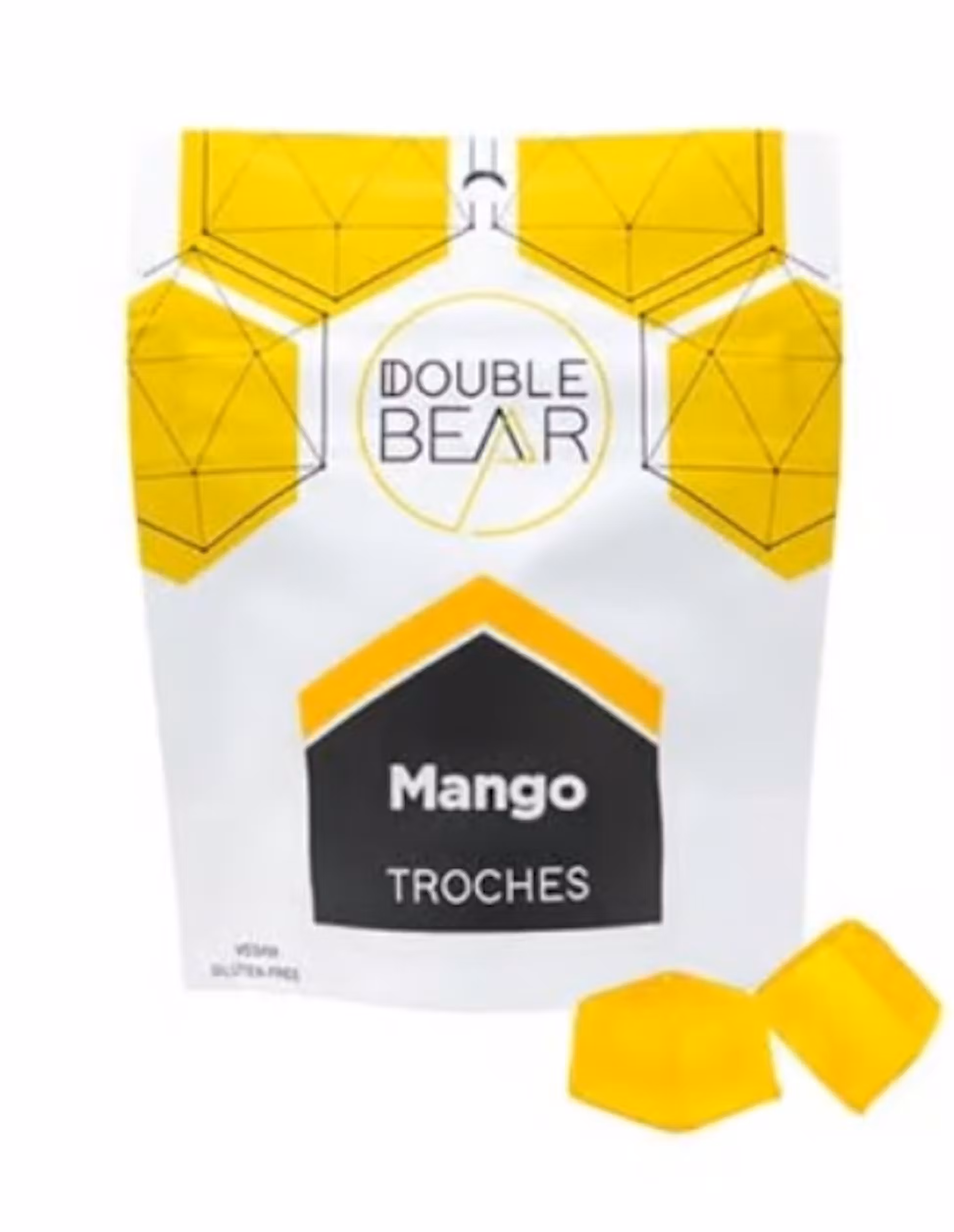 Photograph of product: Double Bear Mango Troches 10mg (2pk)