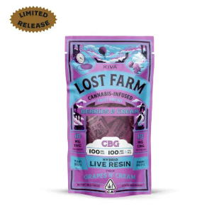 Photograph of product: Lost Farm - 100MG 10pk Chews 10:5 CBN:TH-oui - Orange N' Dreams Gemini [I]