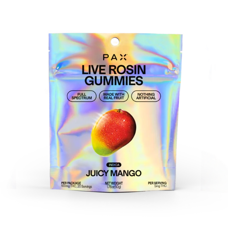 Photograph of product: Heirloom Peach Live Rosin Gummy 100mg (20Pk) (H)