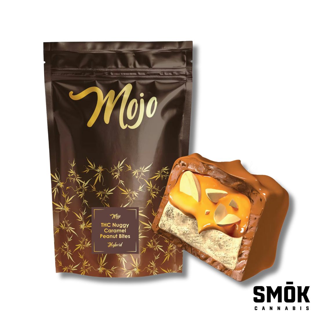 Photograph of product: Mojo Chocolate Hybrid Nuggy Caramel Peanut Bites 200mg