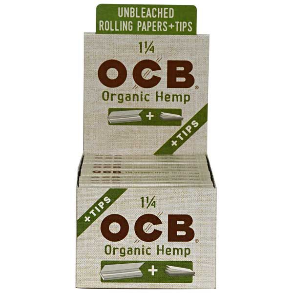 Photograph of product: OCB Organic Hemp 1 1/4 Papers + Tips