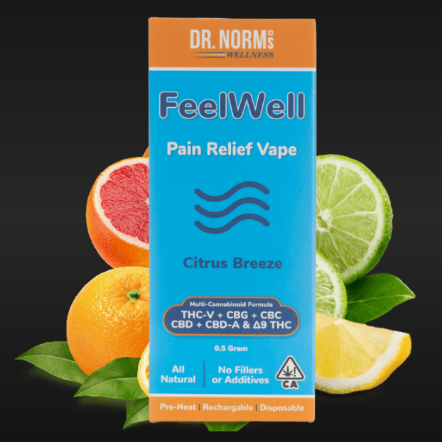 Photograph of product: Dr. Norms - Citrus Breeze -  FeelWell - Pain Relief - AIO - TH-ouiV