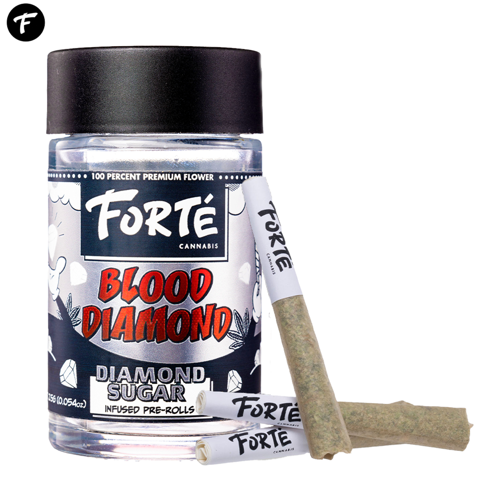 Photograph of product: FORTE | BLOOD DIAMOND | Oui'd | INFUSED 5PK | REC