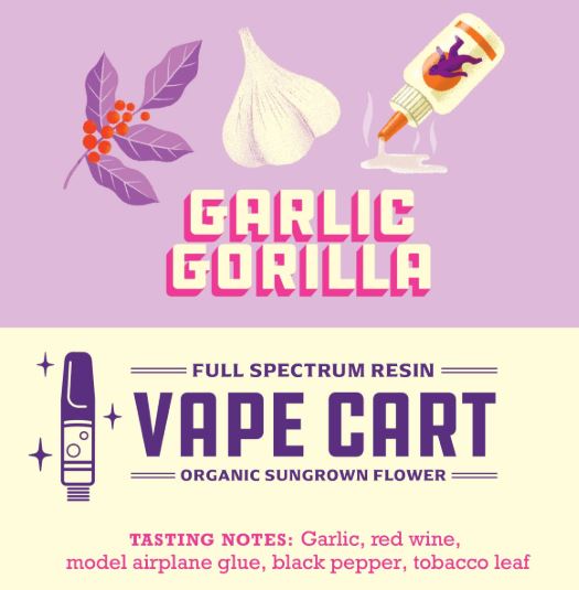 Photograph of product: Garlic Gorilla | Resin Cartridge
