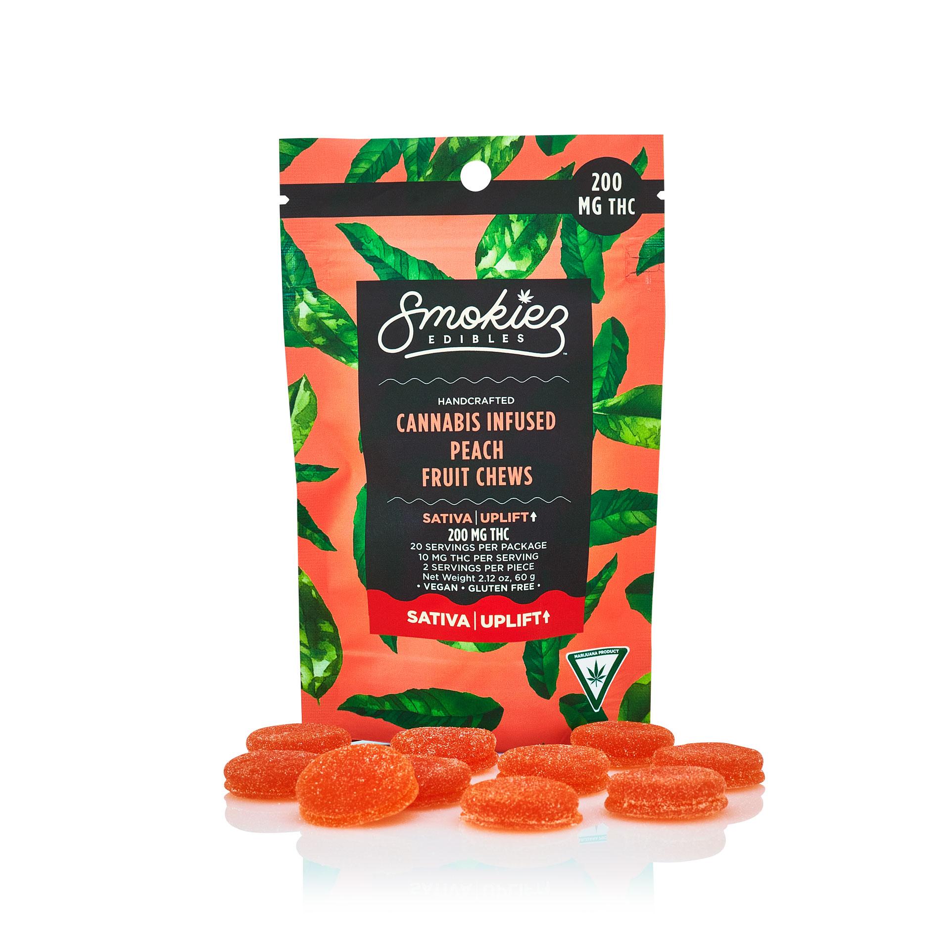 Photograph of Product: Smokiez Sweet Peach (Sativa) Fruit Chews