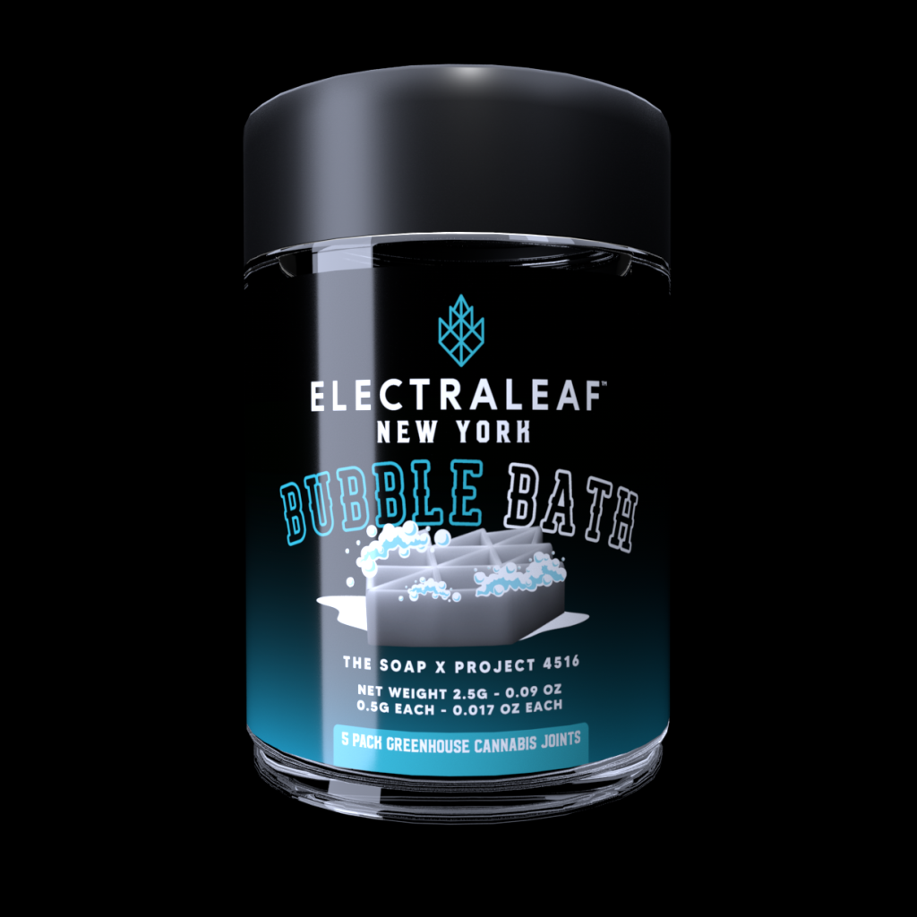 Photograph of product: ElectraLeaf | Bubble Bath | Pre-Roll .5G 5PK