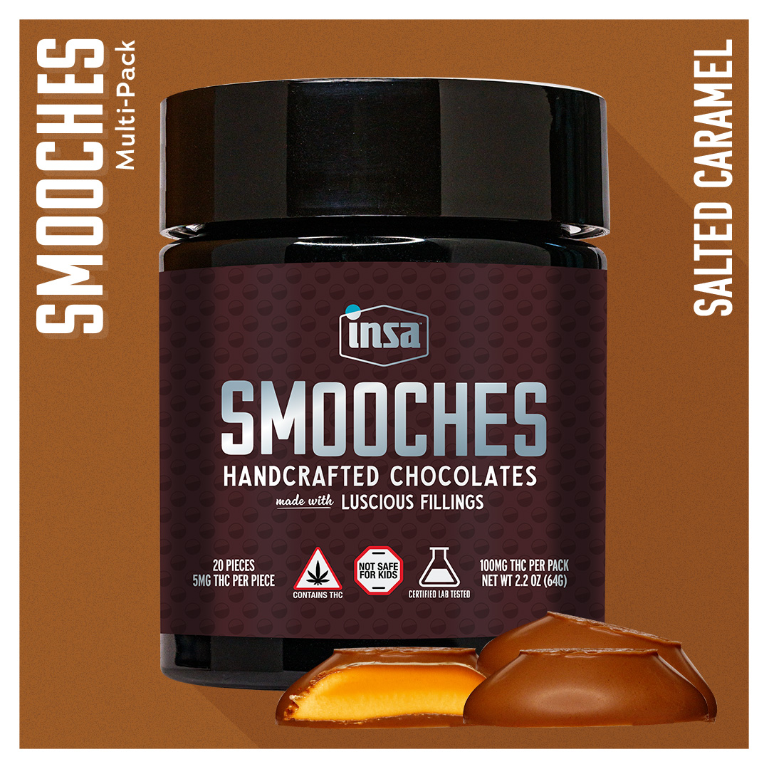 Photograph of product: Chocolate 100mg 20pk - Salted Caramel Smooches