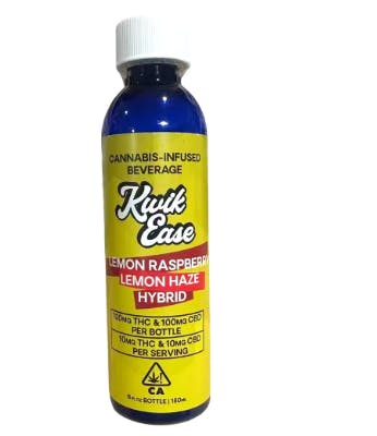 Photograph of product: Kwik Ease Raspberry Lemon 1:1 Infused Beverage - 