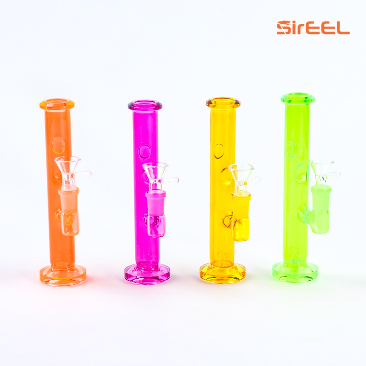Photograph of product: 7" SirEEL | UV Tube Bong w/ flower bowl