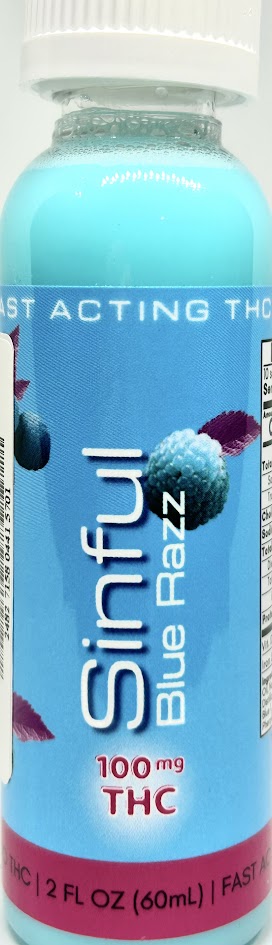 Photograph of product: Blue Razz (100MG) - Shooter