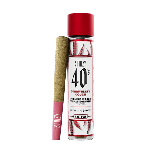 Photograph of product: Stiiizy 40's Infused Preroll Strawberry Cough 1g