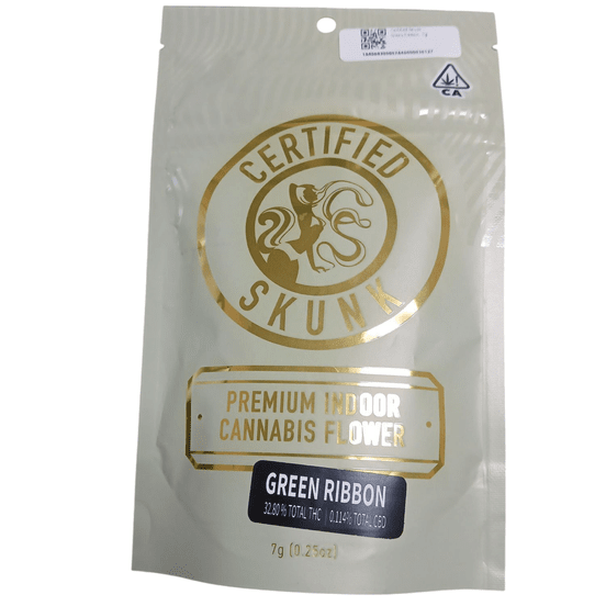 Photograph of product: Certified Skunk - Green Ribbon - 7g Flower - 