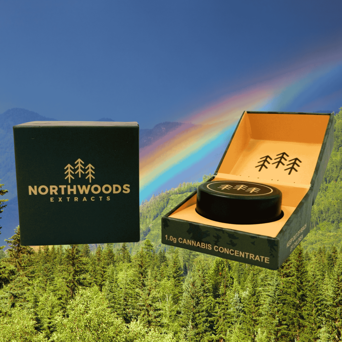 Photograph of product: Northwoods x BB | Rainbow Marker Cured Resin Badder
