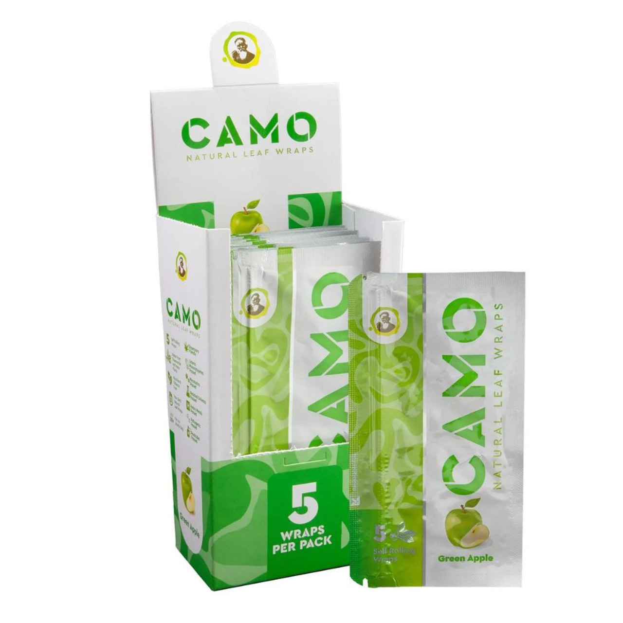 Photograph of product: Camo Natural Leaf Wraps - 5pk - Grape