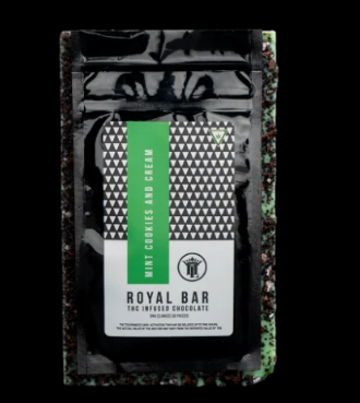 Photograph of Product: Royal Bar - 200MG Bar - Mint Cookies & Cream