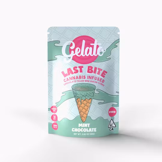 Photograph of product: Gelato - 200mg Sugar Cones - Mint Chocolate