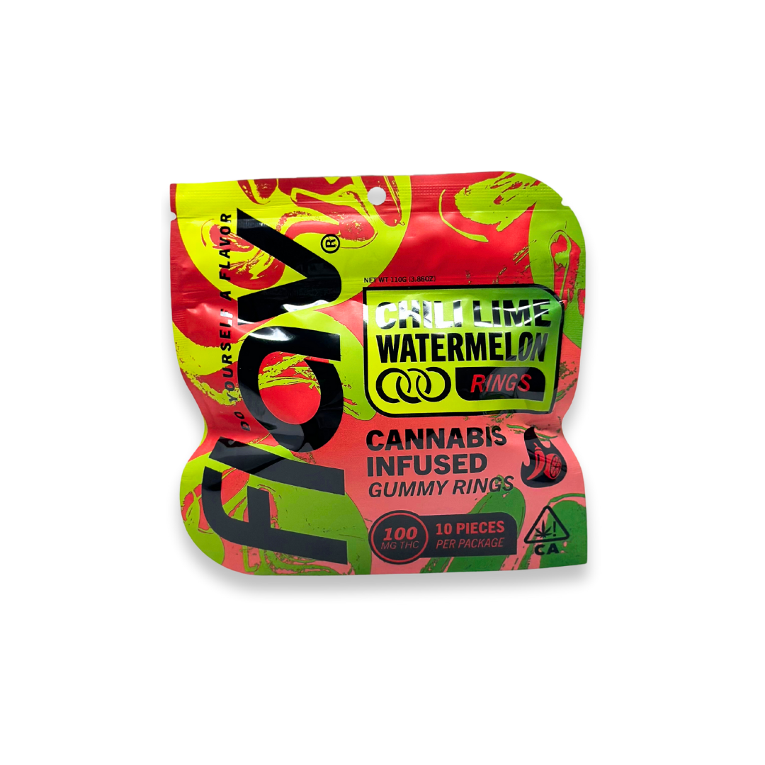 Photograph of product: Flav - Ring - Chilli Lime Watermelon - Gummies - 10pk - 100mg