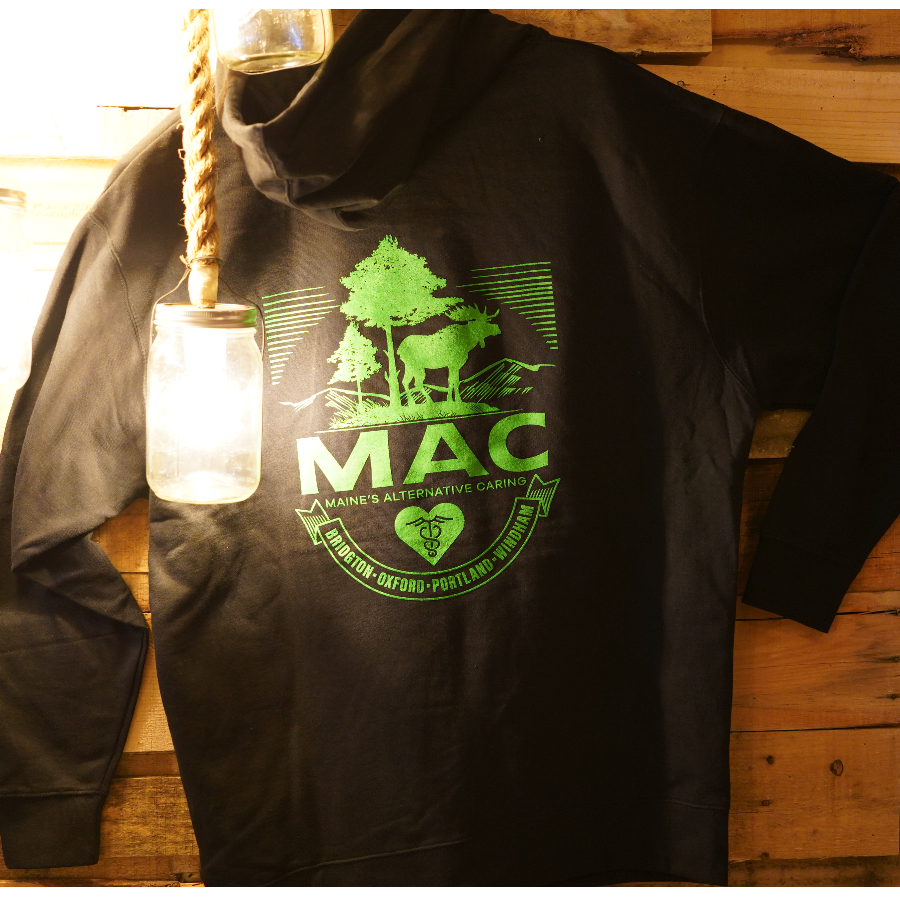Photograph of product: Black MAC Hoodie