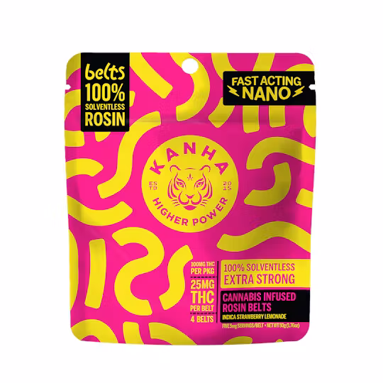 Photograph of product: Strawberry Lemonade | 100mg Belts (4pk)
