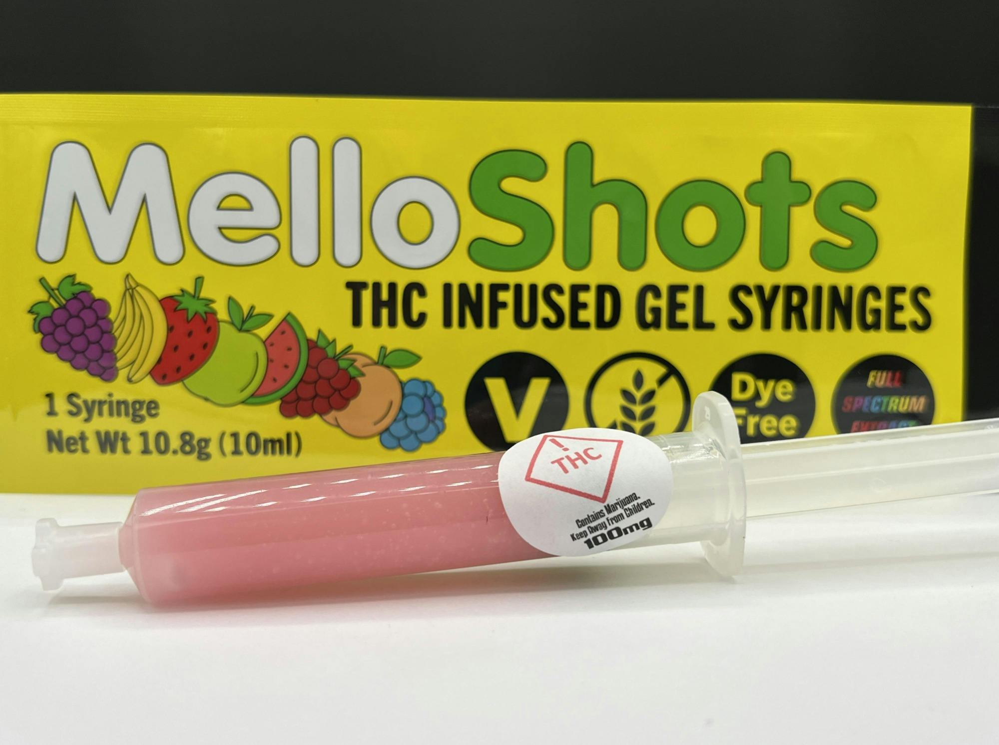Photograph of product: Oil Well - Mello Shot 100mg - Sour Watermelon