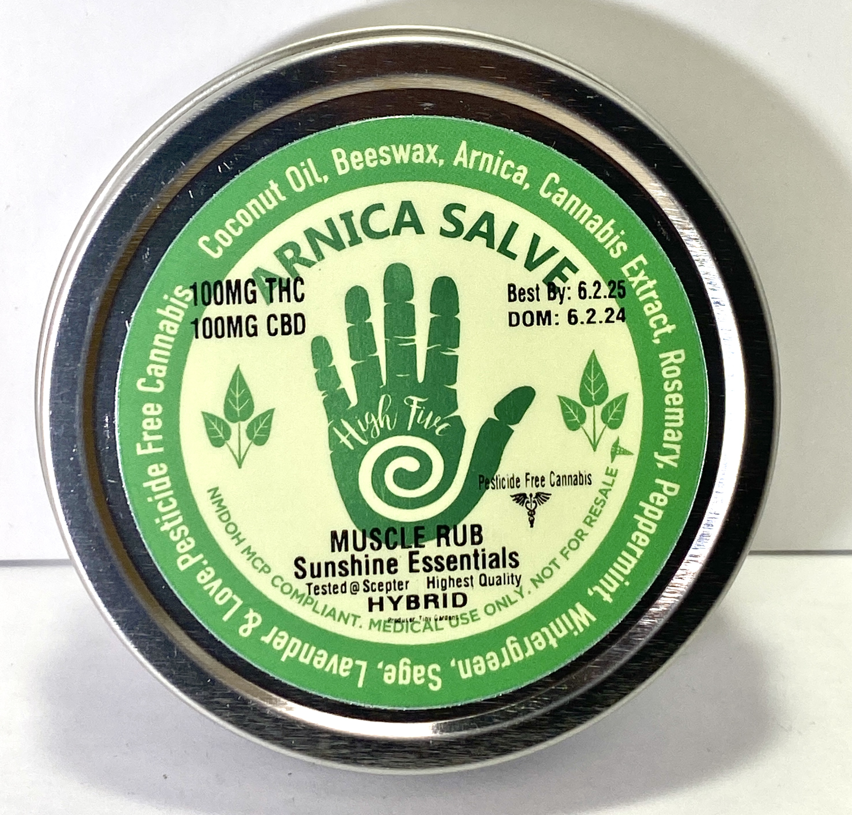 Photograph of product: High 5 | Infused Salve | Arnica Salve