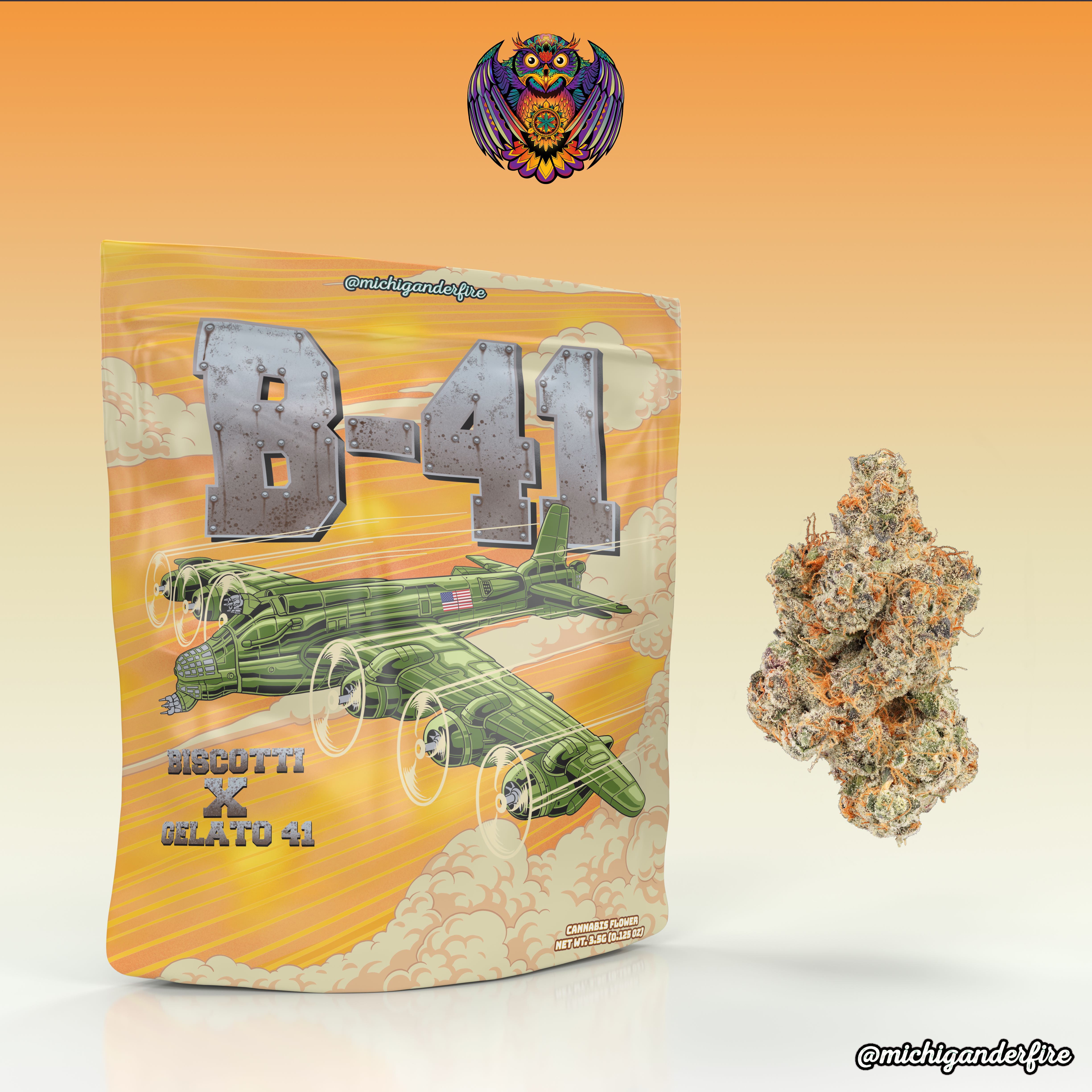 Photograph of product: Michigander Fire B-41 - 3.5g