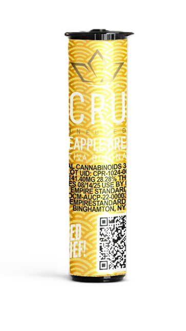 Photograph of product: CRU | Pineapple Breeze | Kief Infused Single Pre-Roll 0.5g