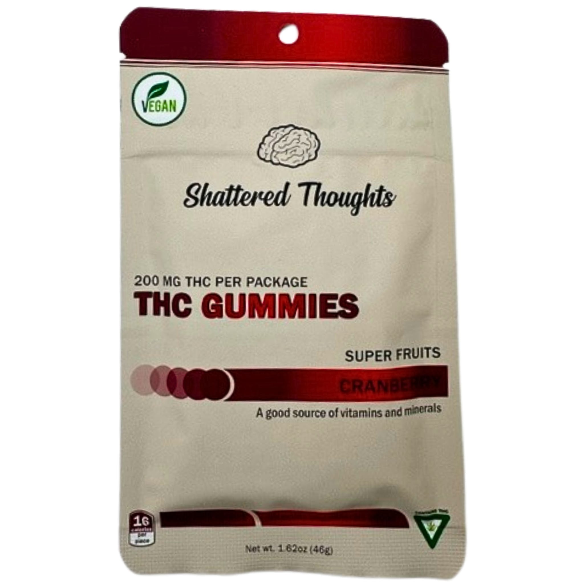 Photograph of product: Shattered Thoughts Gummies- Cranberry