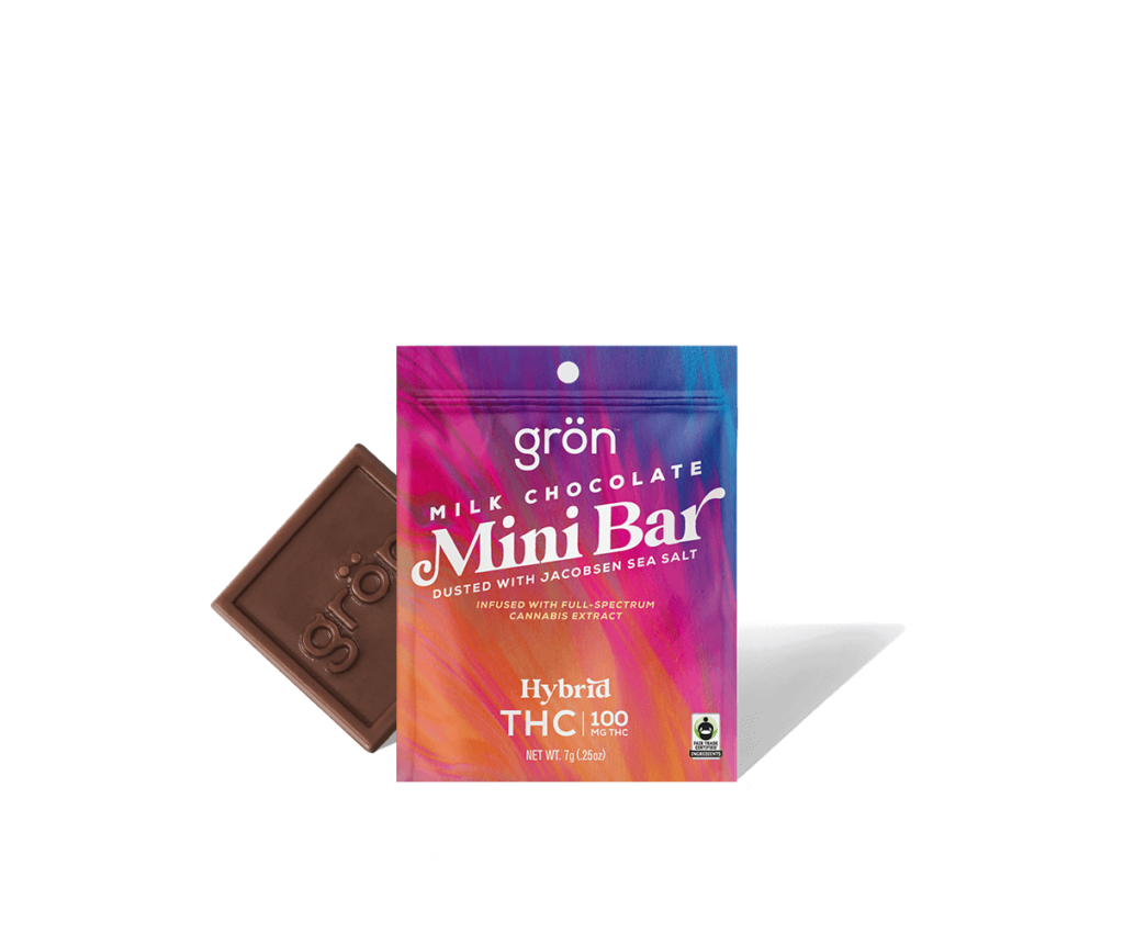 Photograph of product: Milk Chocolate Bar - Hybrid - TH-oui:100mg - Mini