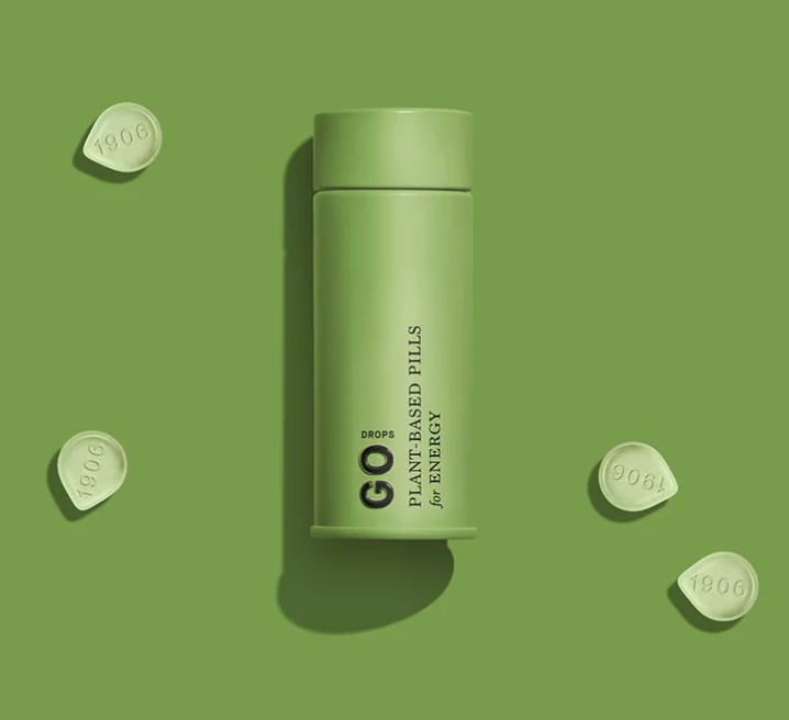 Photograph of product: Go Drops | Plant Based Pills | 20pk 100mg