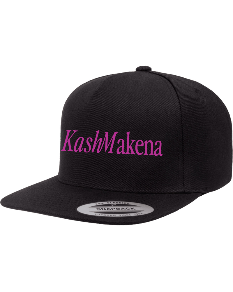 Photograph of product: KashMakena - Snapback Cap - Black & Pink
