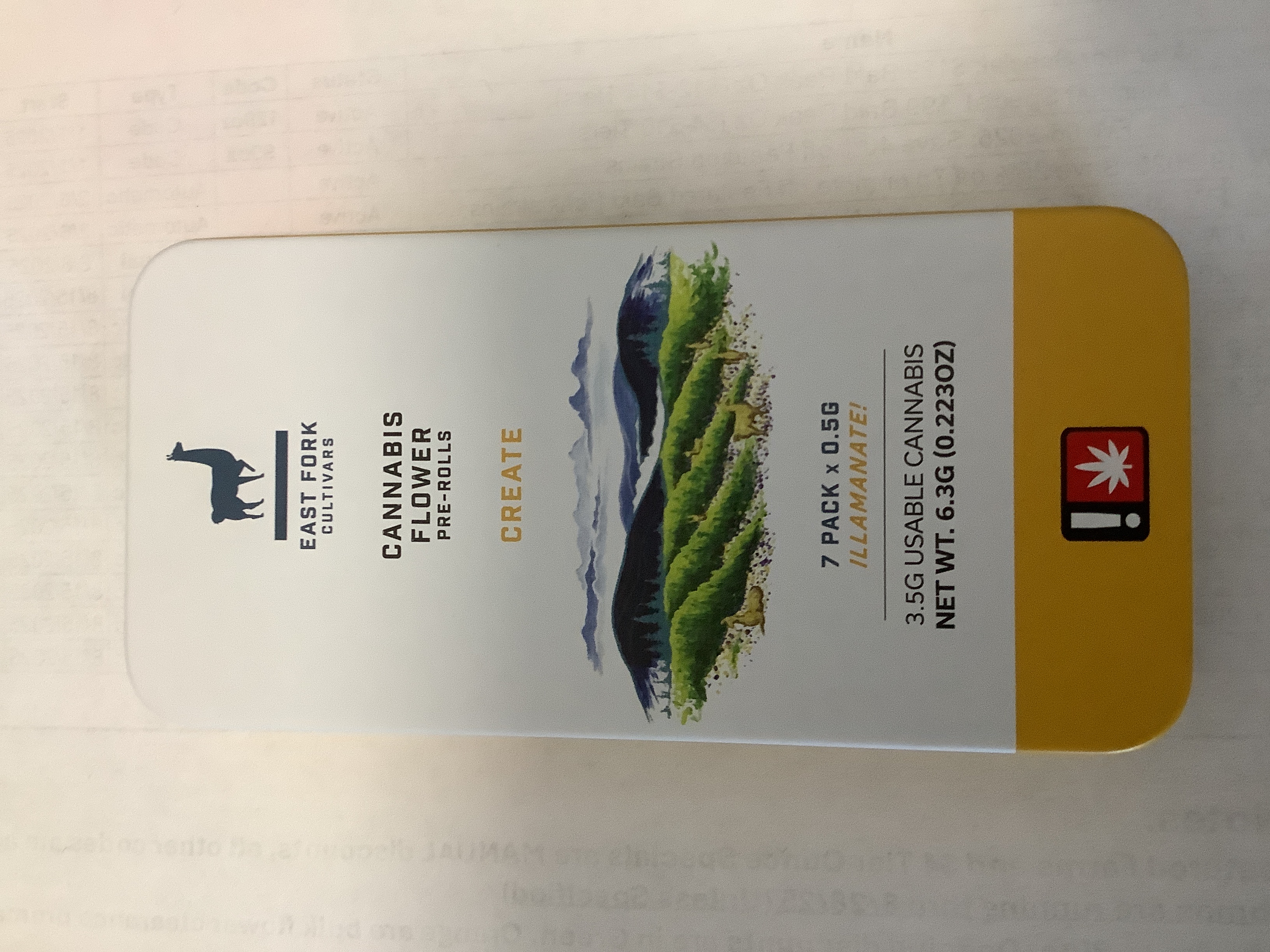 Photograph of product: East Fork Cultivars | CREATE: JELLY DELIGHT Preroll Pack | 3.5g