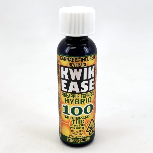 Photograph of product: Kwik - Pineapple Express 100mg Infused Shots - Hybrid - Kwik Ease