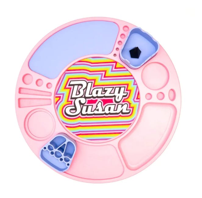 Photograph of product: Blazy Susan - Spinning Rolling Tray - Birch Pink