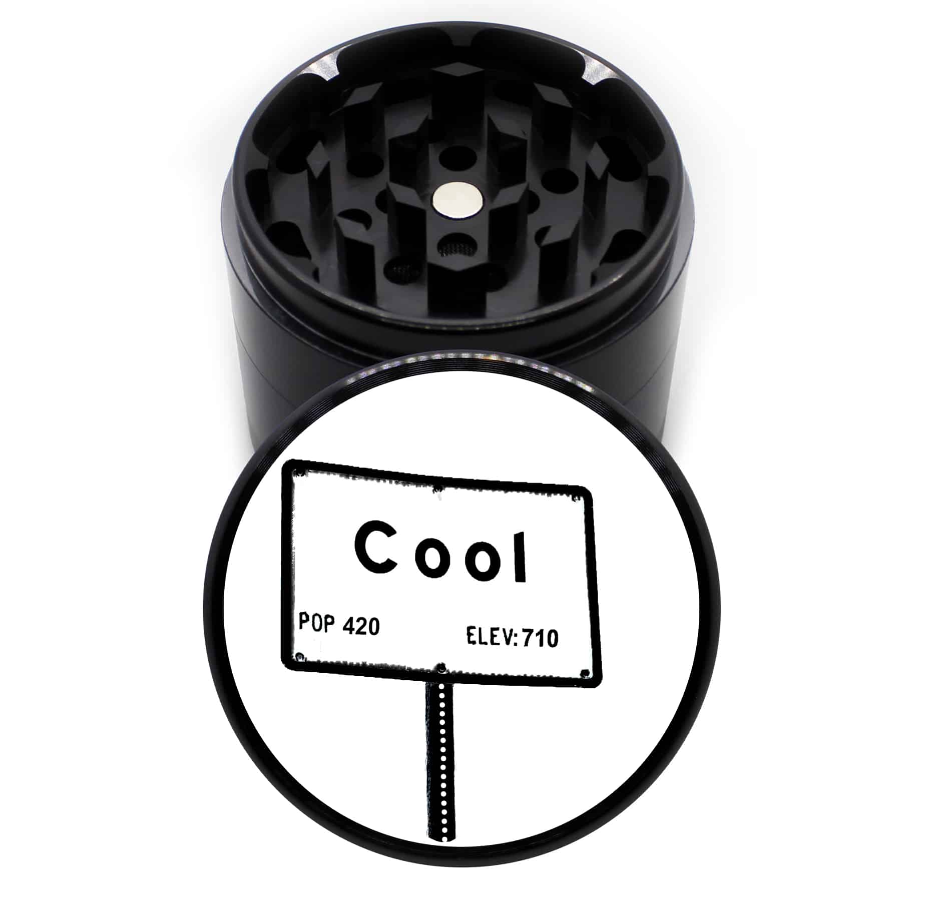 Photograph of product: 4-Piece 'Cool California' Grinder, 63mm