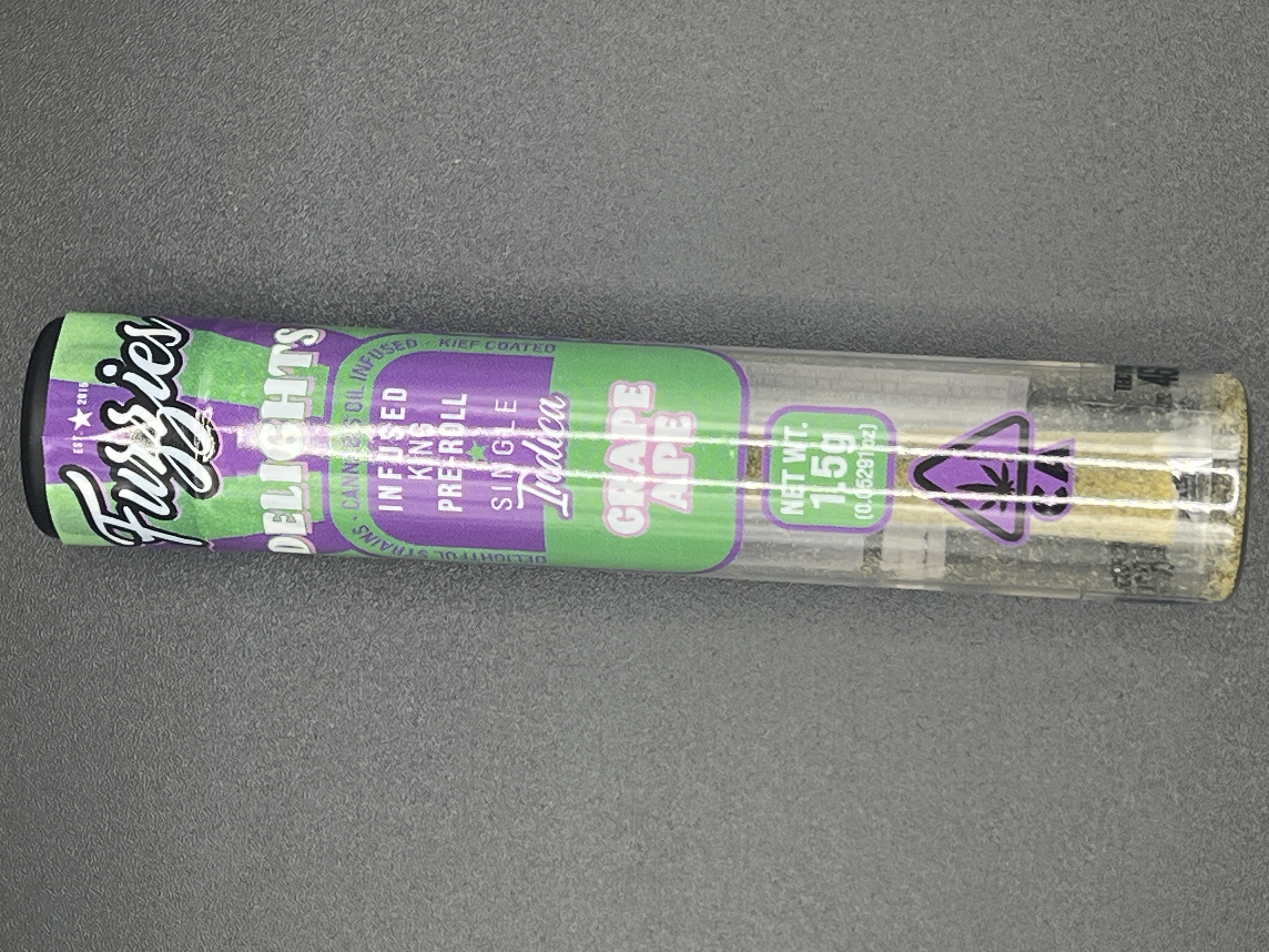 Photograph of product: Fuzzies - Grape Ape 1.5g Infused PR