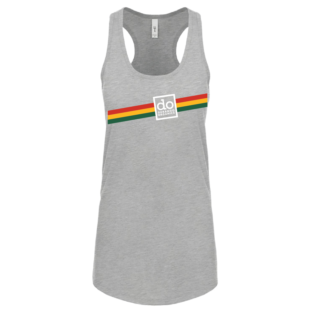 Photograph of product: Tank Top - Rasta Stripes - Light Gray