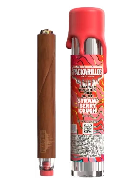 Photograph of product: Packs - Packarillos - Strawberry Cough - Single Infused Mini Blunt
