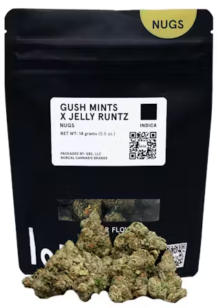 Photograph of product: 14g Gush Mints x Jelly Runtz Nugs - Lolo