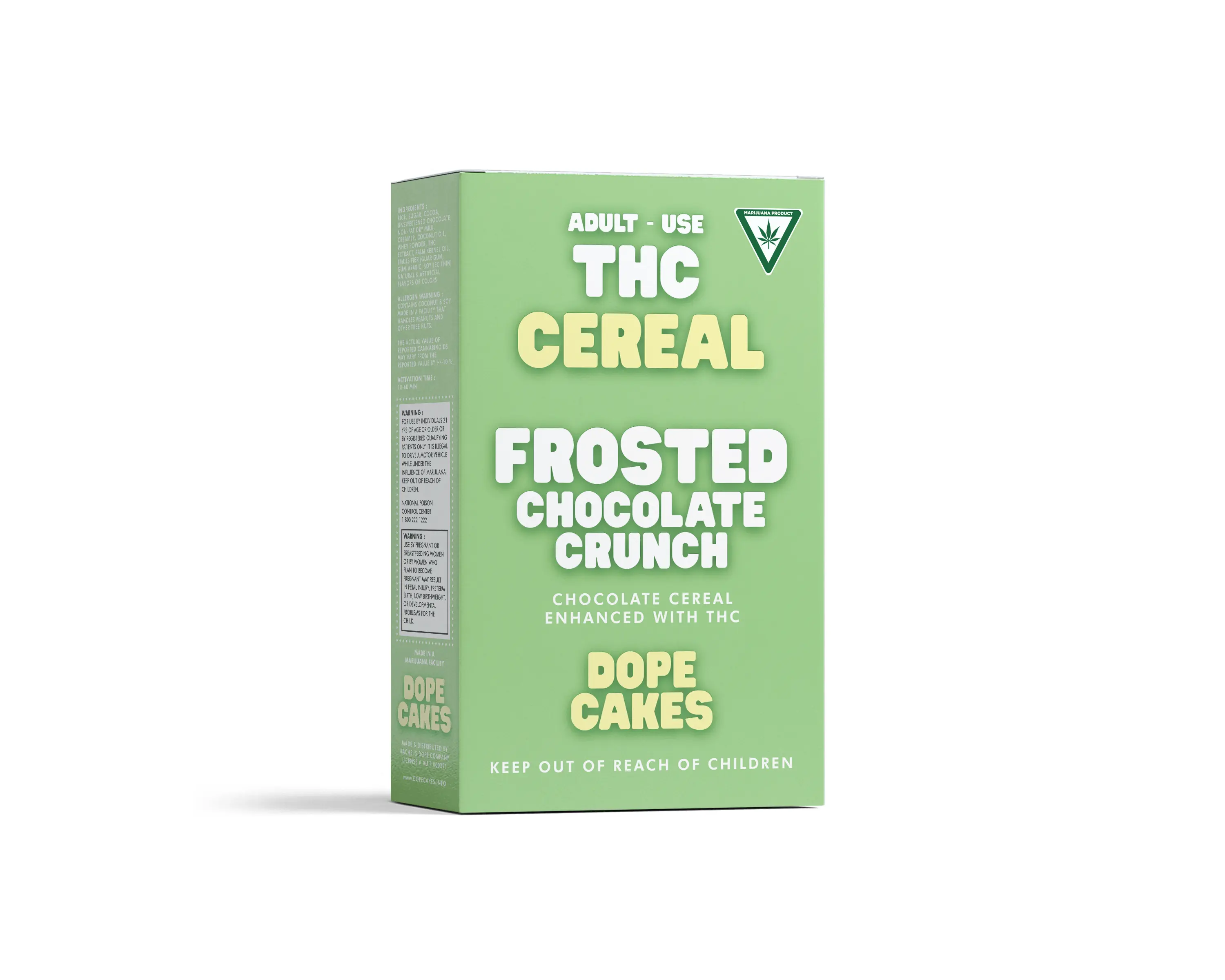 Photograph of Product: DOPE CAKES- FROSTED CHOCOLATE CRUNCH CEREAL-120MG THC
