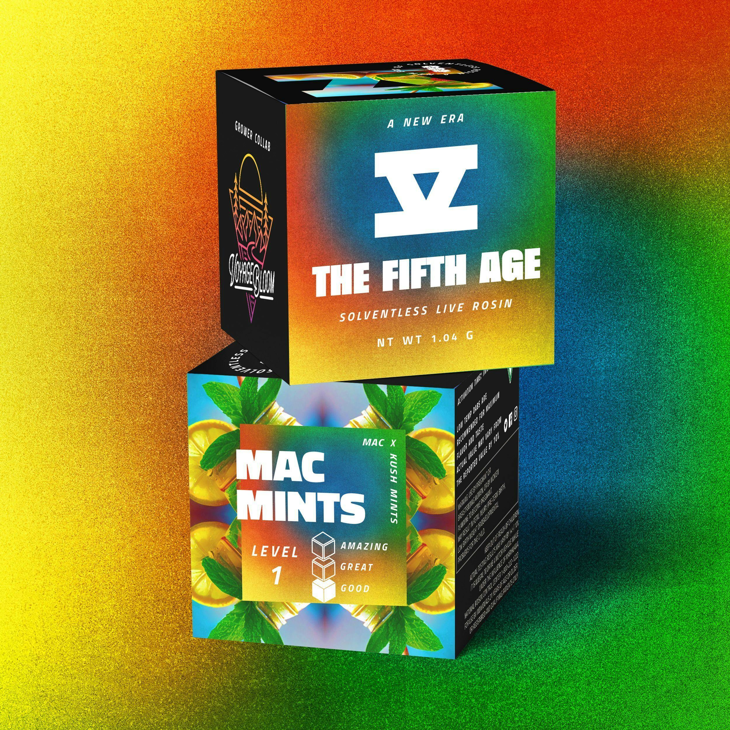 Photograph of product: THE FIFTH AGE | MAC MINTS | LIVE ROSIN | 1G