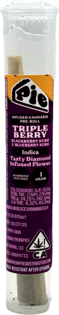 Photograph of product: Triple Berry 1g Infused Pre-Roll - Pie