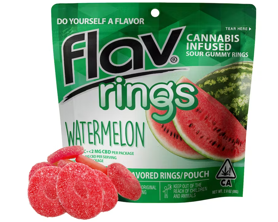 Photograph of product: Flav - Gummies Rings - Watermelon (H) (100mg)