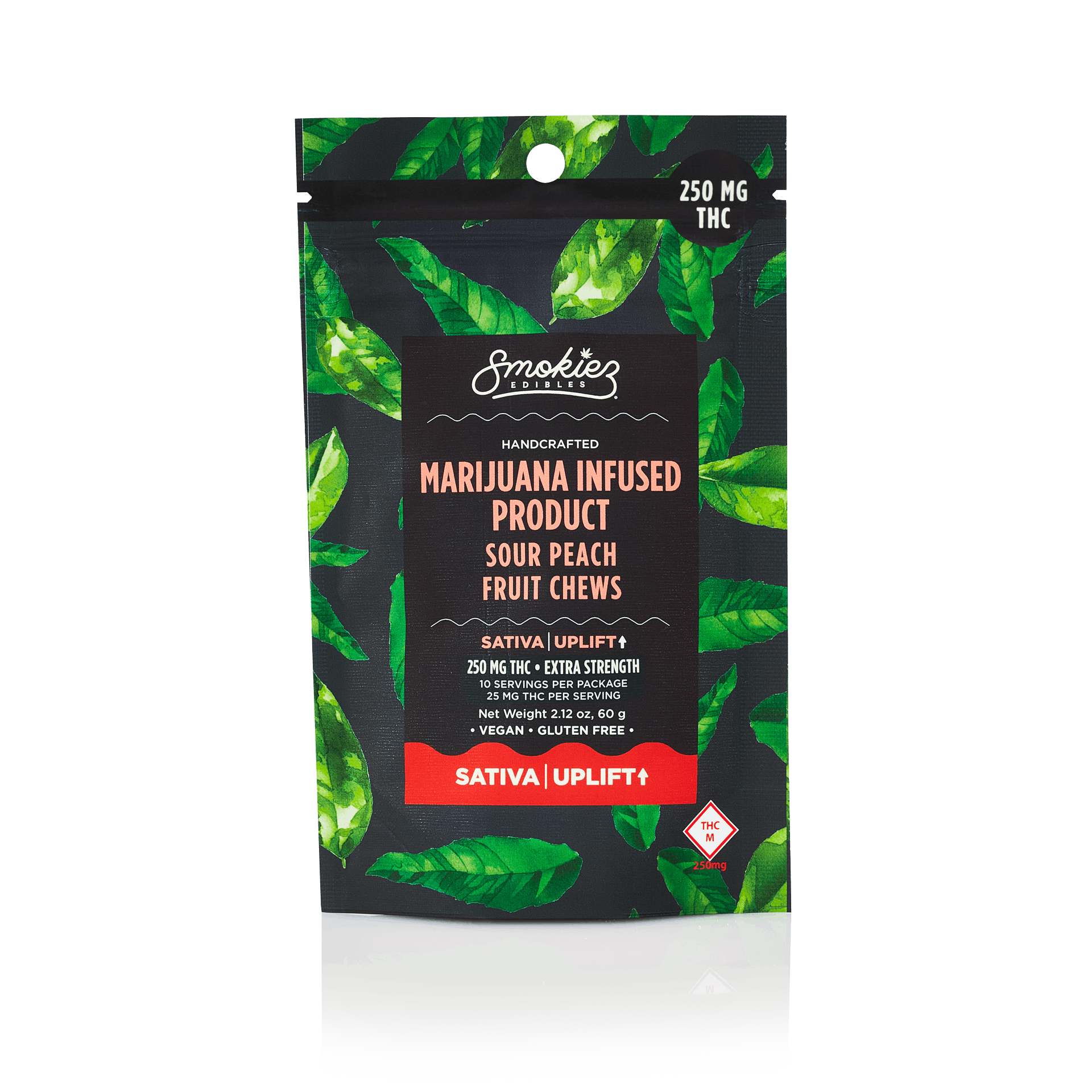 Photograph of product: Smokiez| S | Sour Peach Fruit Chews - 250mg