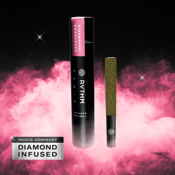 Photograph of product: Strawberry Shortcake | Pre-Roll | Single Infused | Oui'd | 1g